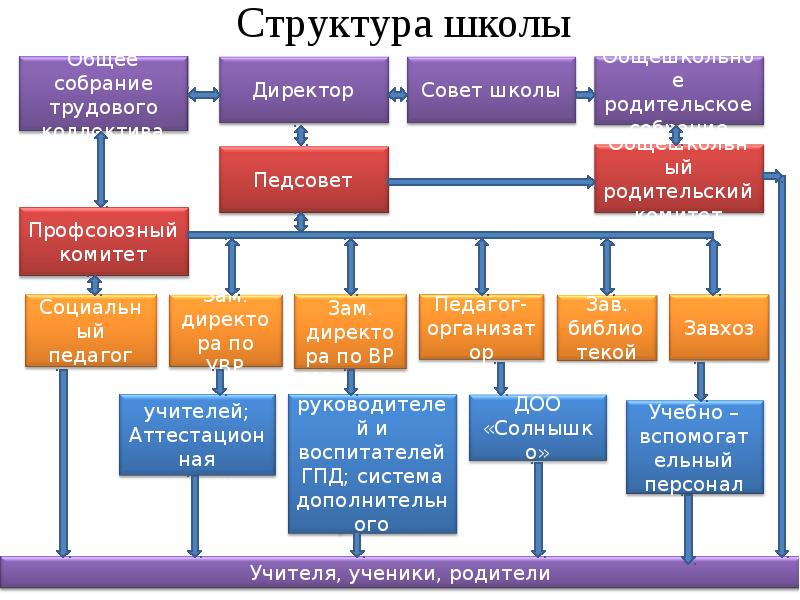 Структура коллектива схема