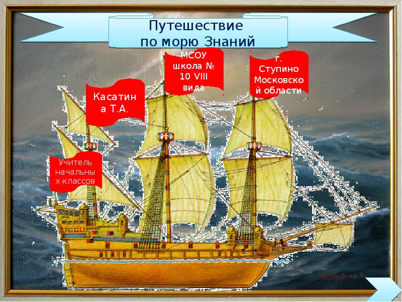 Презентация морское путешествие в страну знаний