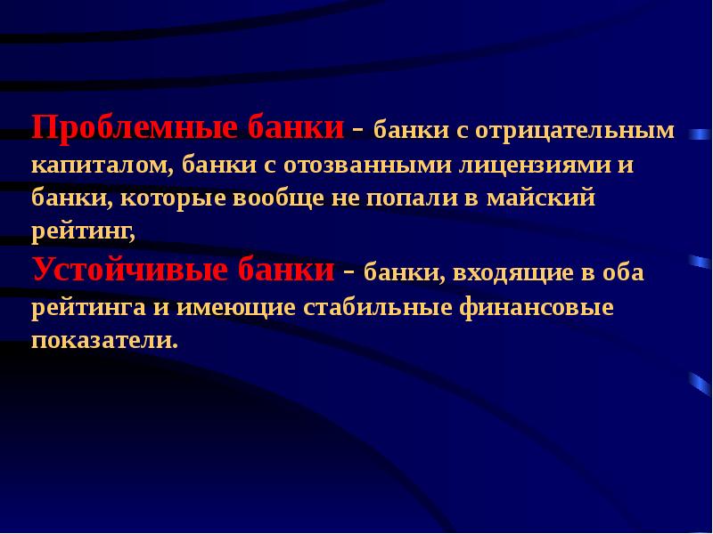 Проблем банки. Банки с отрицательными отзывами. Изменения капитала банка в стрессе красивая презентация.