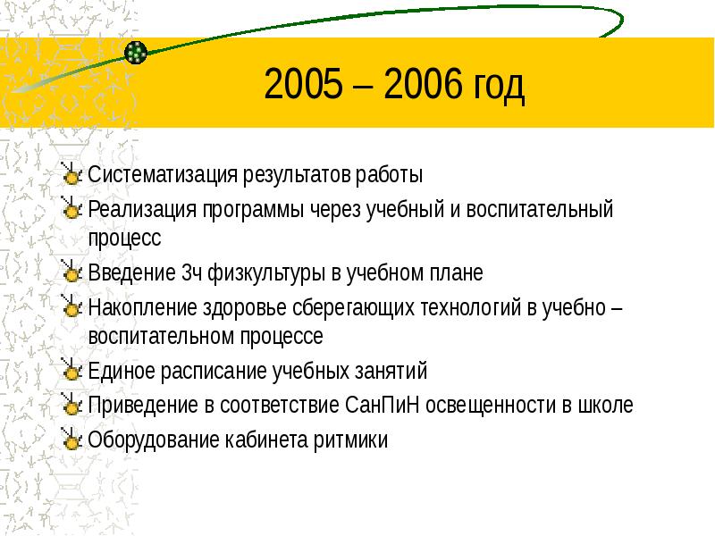 Программа сохранения здоровья. Программа здоровье 2005 год.