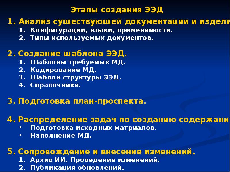 План проспект эксплуатационной документации