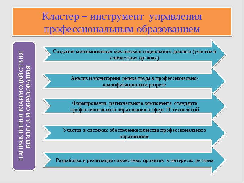 Кластер на тему классификация проектов в систему образования