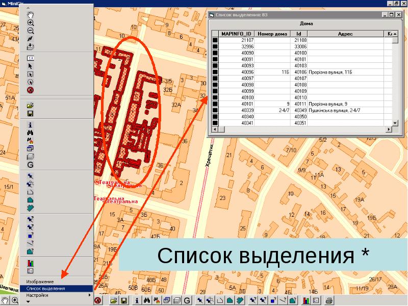 Выделите в перечне. Картографический титул примеры. Как отмасштабировать карту в Яндекс. Карта приблизить и рассмотреть. Как в программе мапинфо включить номера выделов.