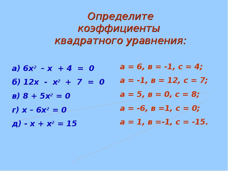 Технологическая карта урока математики 8 класс квадратные уравнения