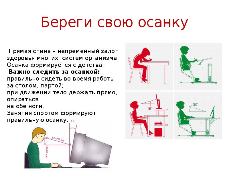 Береги свою осанку