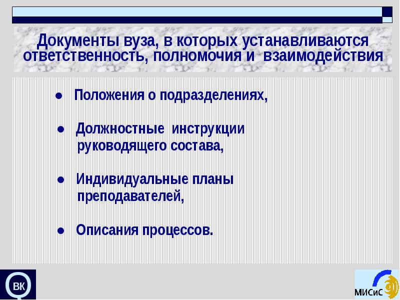 Документы университет