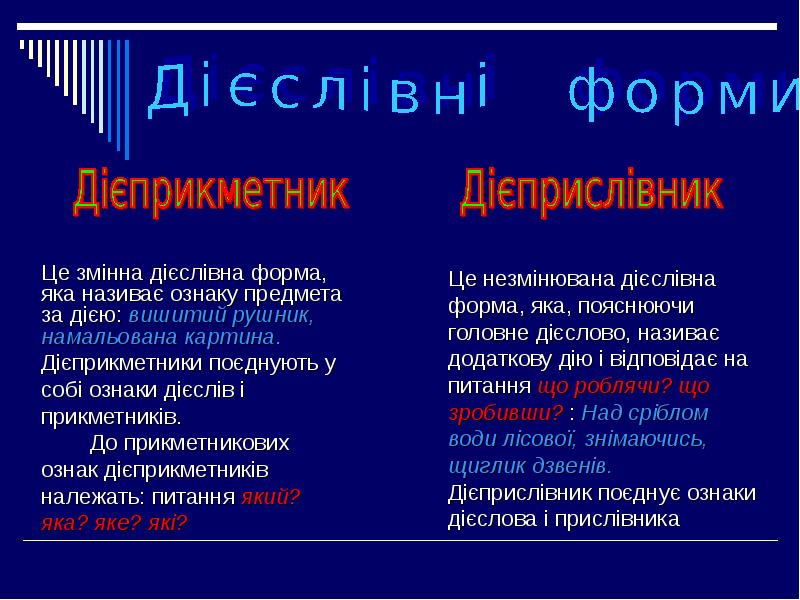 Яку форму мають. Дієприслівник як частина мови. Дієслівні форми. Дієприслівник і дієприкметник. Картинки дієслова.