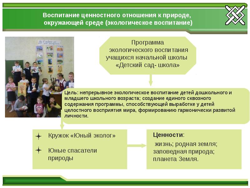 Формирование у детей дошкольного возраста ценностного отношения к родной природе проект