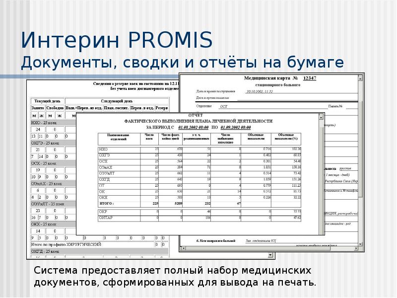 Мис интерин promis презентация