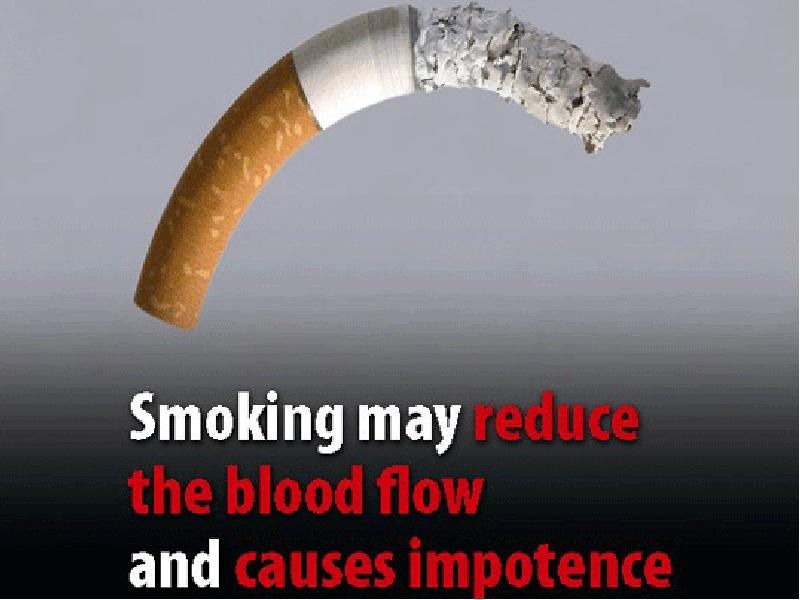 Кровь пои. Smoking May reduce the Blood Flow and causes impotence. Курение вызывает импотенцию. Impotention.
