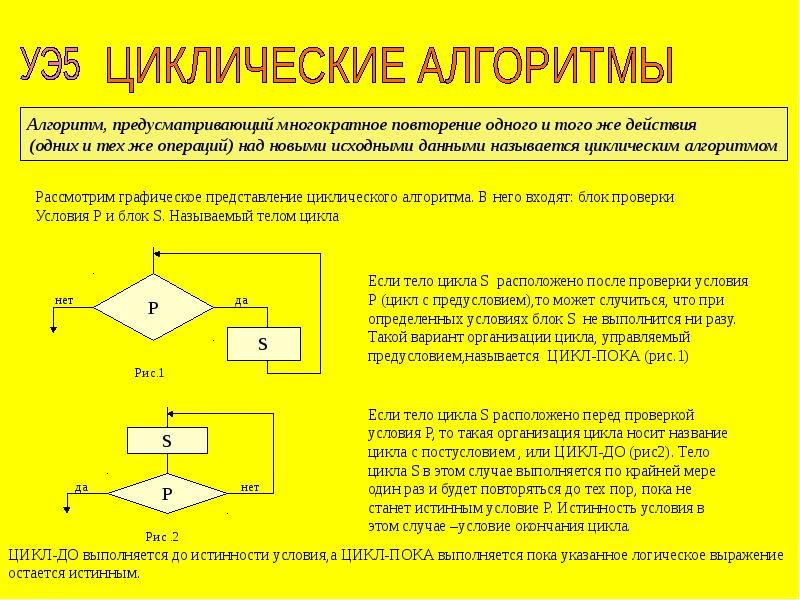 Алгоритмы циклические алгоритмы презентация