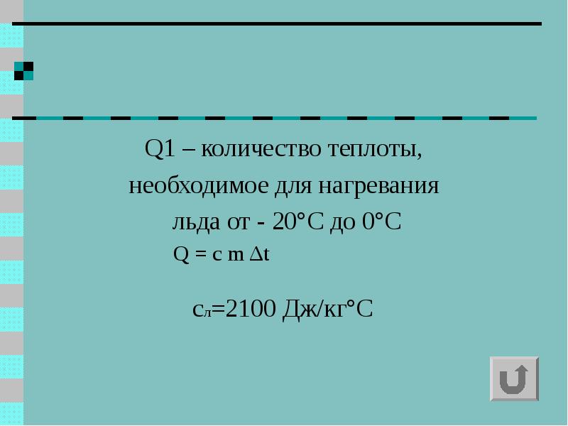 Количество теплоты полученное льдом