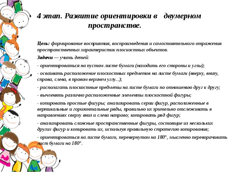 Формирование пространственных представлений у дошкольников презентация