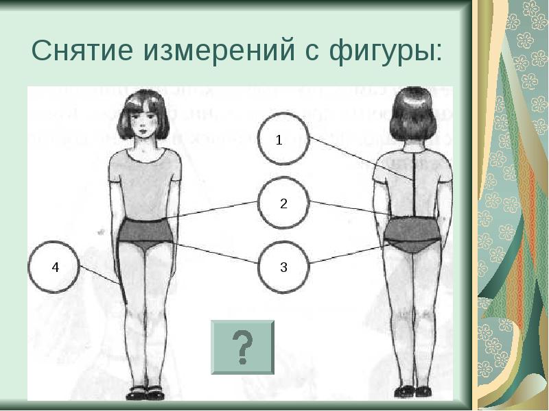 Мерка дтс при построении чертежа