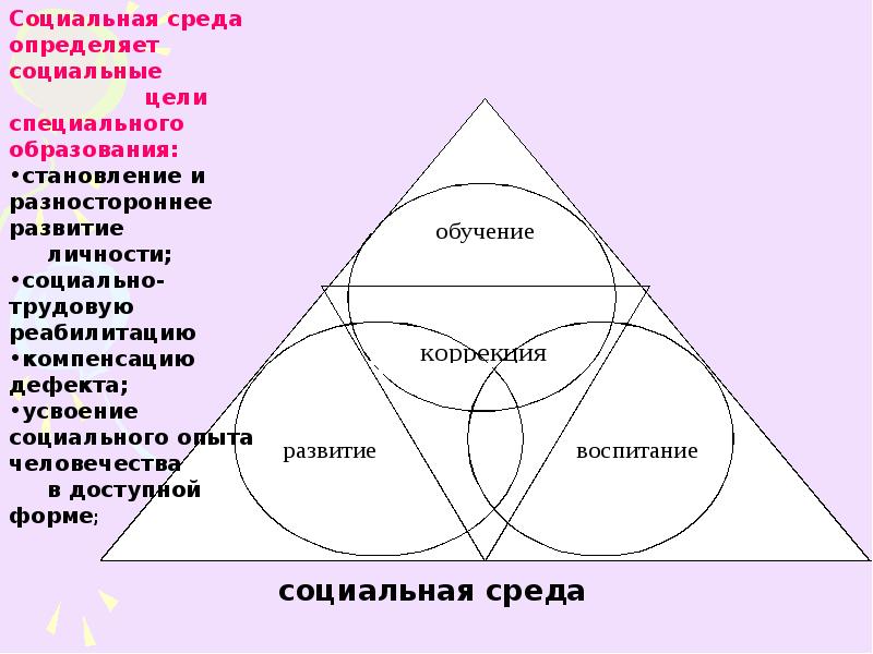 Цели специального образования