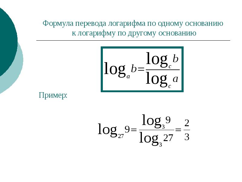 Логарифмическая функция план конспект