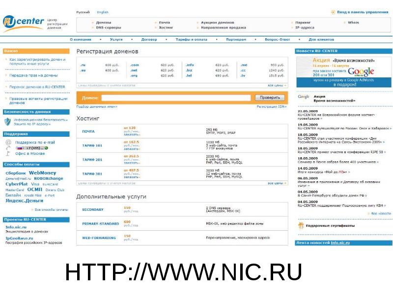 Адреса технических сайтов. Домен Center что это. Ru Center хостинг. Тариф 201. Www.site.nic.ru это.