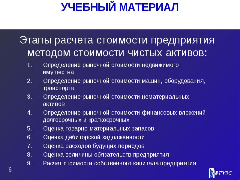 Реферат: Затратный подход к оценке стоимости нематериальных активов