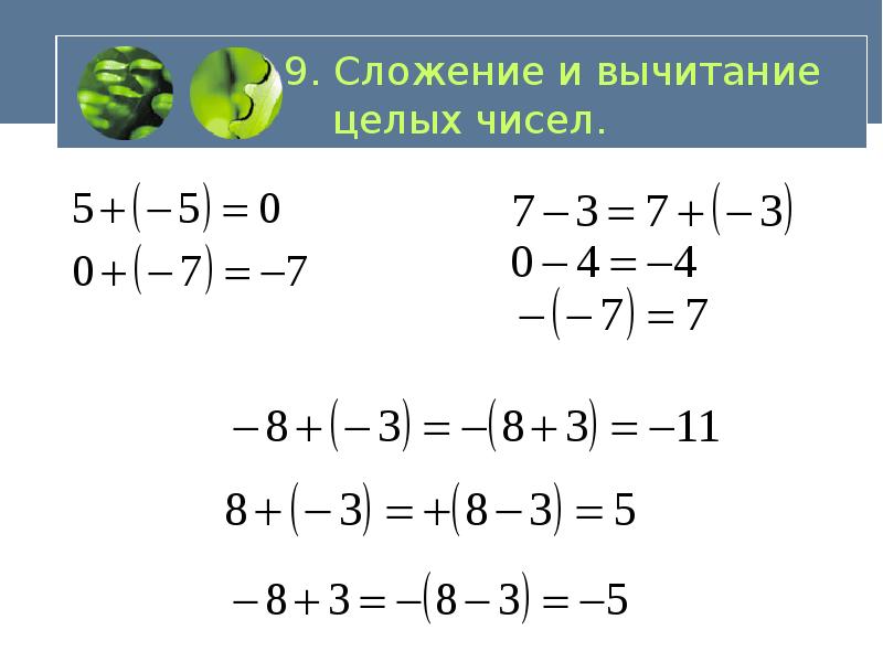 Вычесть целое. Тема сложение и вычитание целых чисел. Сложение целых чисел 6 класс. Вычитание целых чисел 6 класс правило. Сложение и разность целых чисел 6 класс.