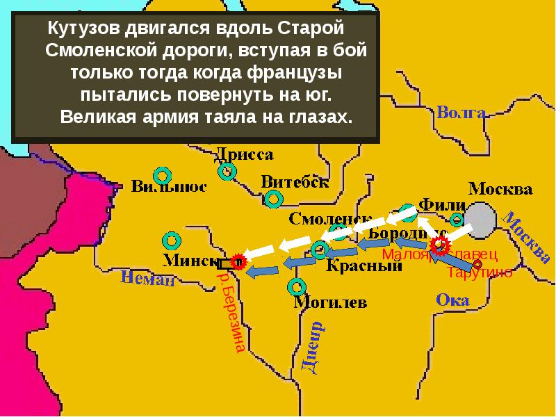 Старая смоленская дорога на современной карте