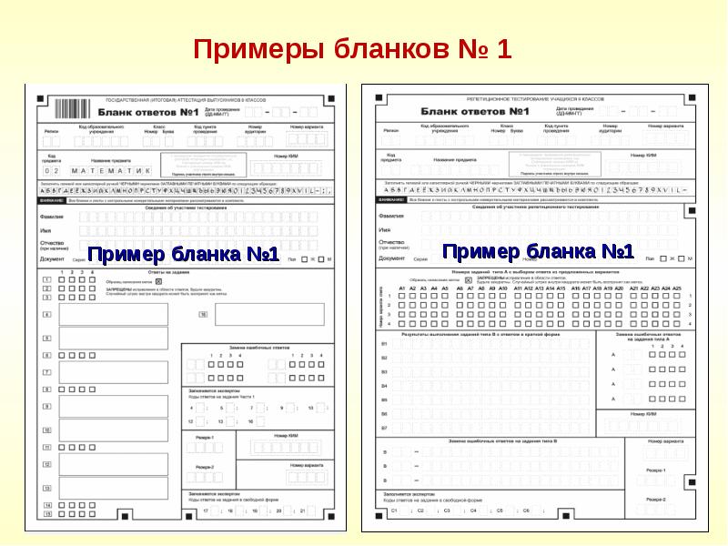 Образец формы tac 1