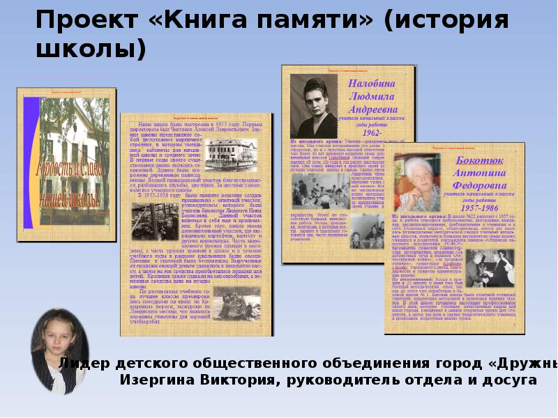 Проект книга памяти в школе