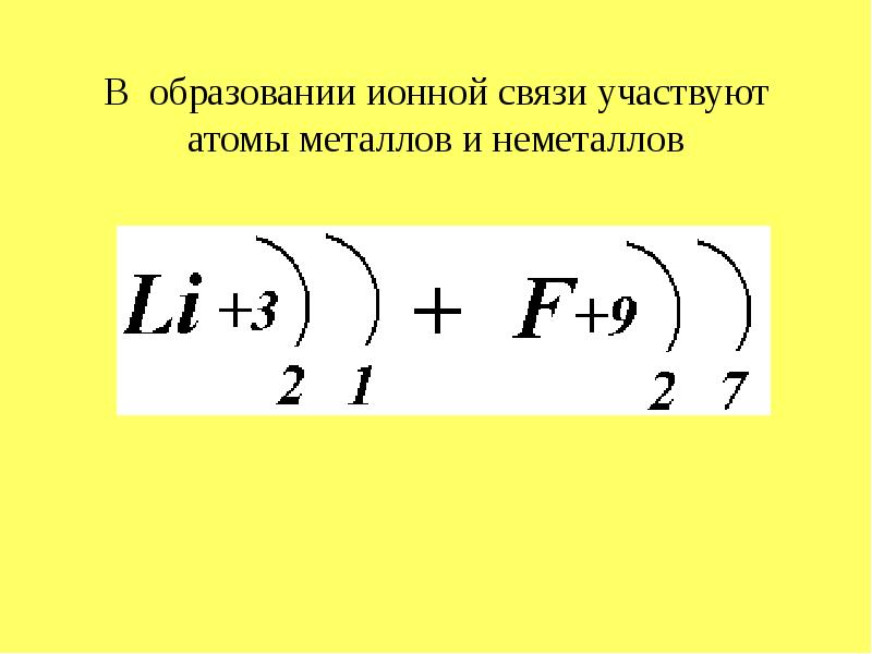 Схема образования ионной связи онлайн