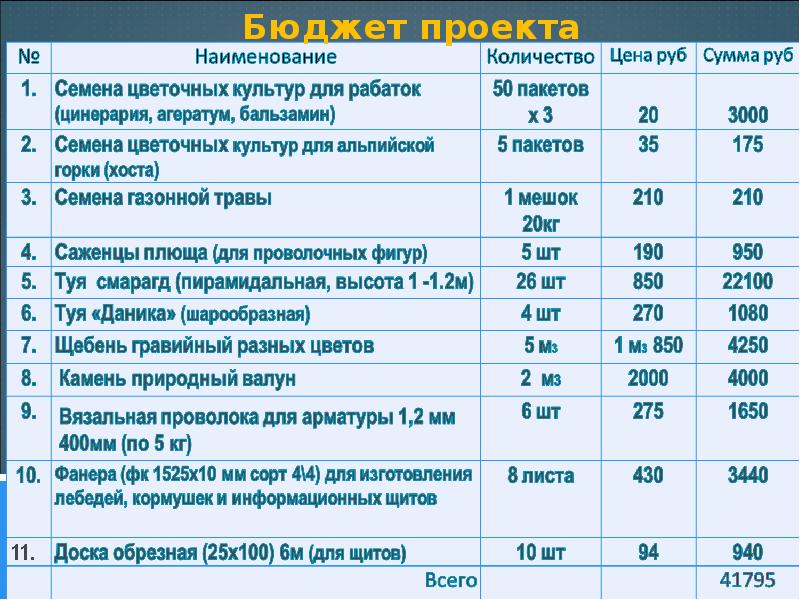 Проект школьный двор моей мечты