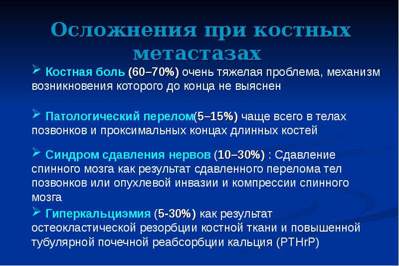 Ломит кости 38. Боли при метастазах в костях. Метастазирование в костную систему.