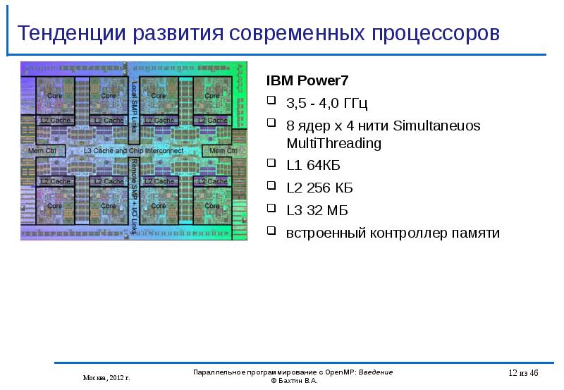 Ibm 7. Презентация процессор IBM Power 10. Встроенный контроллер памяти в процессоре. IBM Power 7. Мультитрейдинг процессора.
