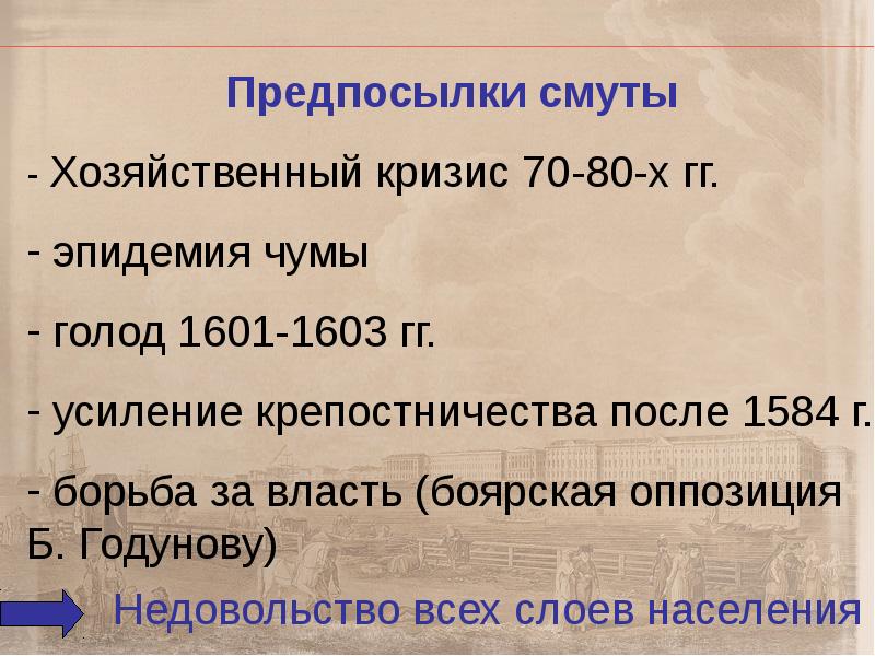 Даты смутного времени