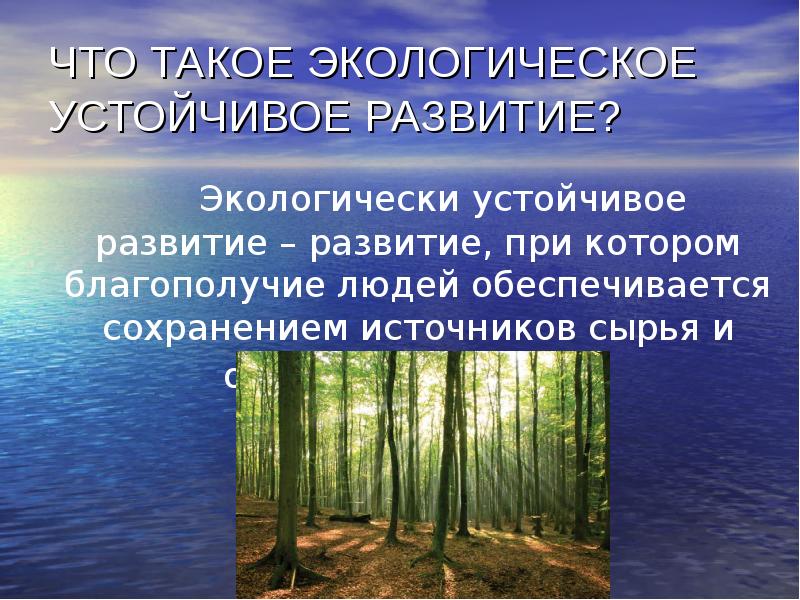 Концепция устойчивого развития философия презентация