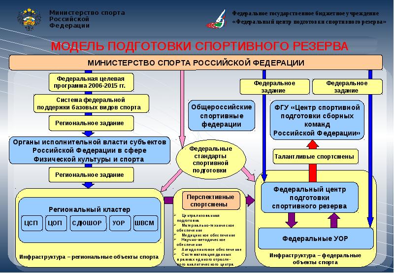 Подготовка спортивного резерва для сборных команд