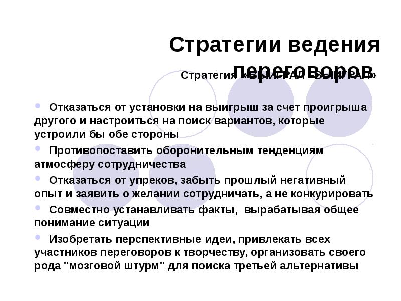 Стратегия ведения