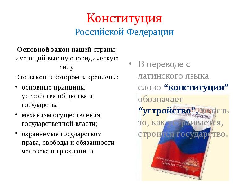 Презентация по обществу конституция российской федерации