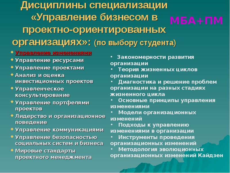 Специальность управление проектами кем работать