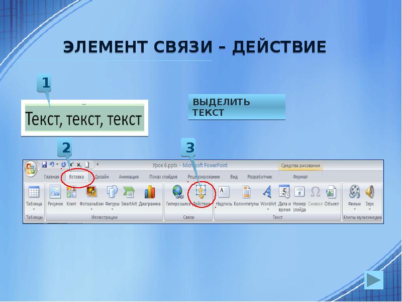 Что является основным элементом презентации