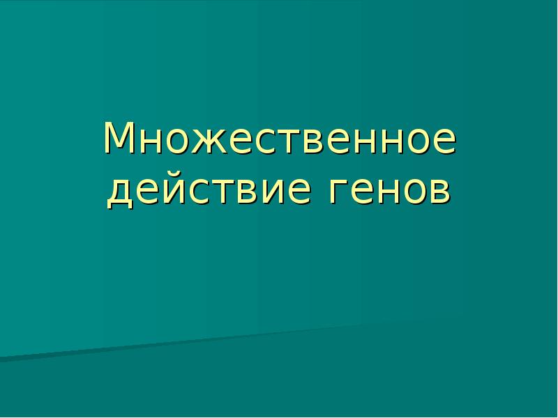 Однозначное действие генов. Множественное действие генов. Множественное действие Гена. Модель множественного воздействия.