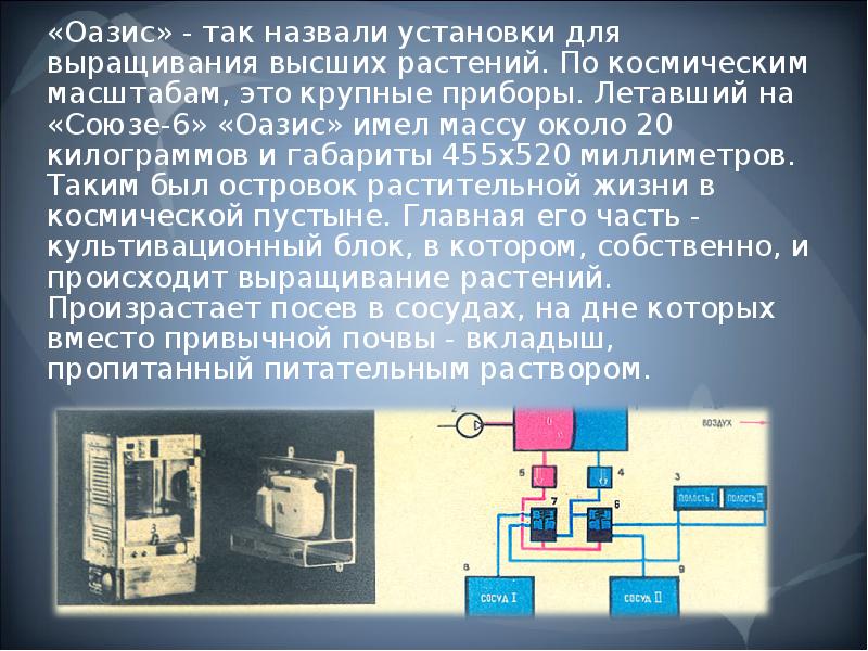 Установкой называют. Оазис для выращивания растений в космосе. Растения в космосе исследовательская работа. Выращивание растений в космосе презентация. Какие условия необходимы для выращивания растений в космосе.