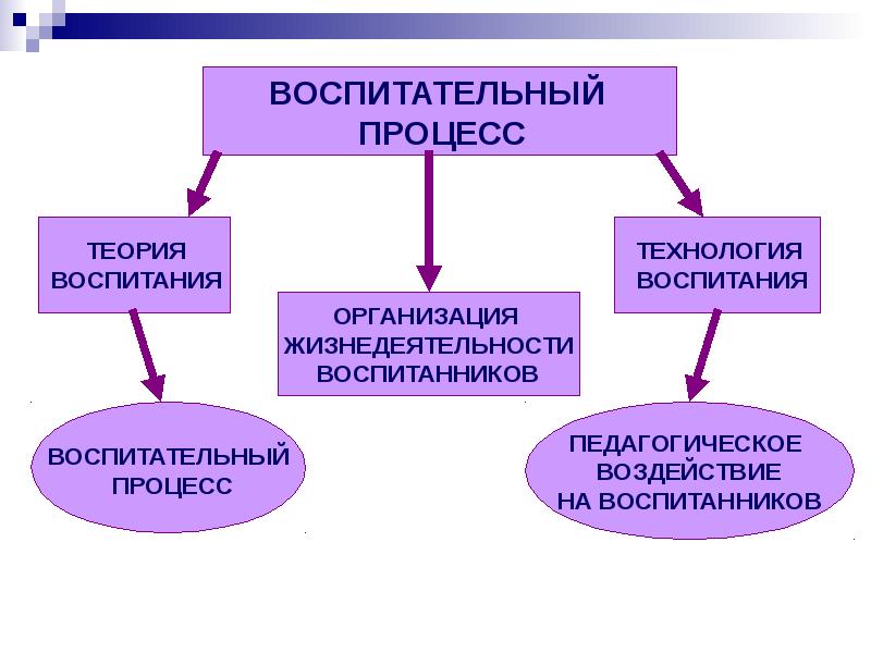 Схема воспитательного процесса