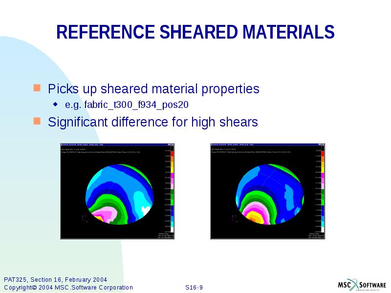 SECTION 16 MSC.LAMINATE MODELER 2003 ENHANCEMENTS презентация, доклад, проект