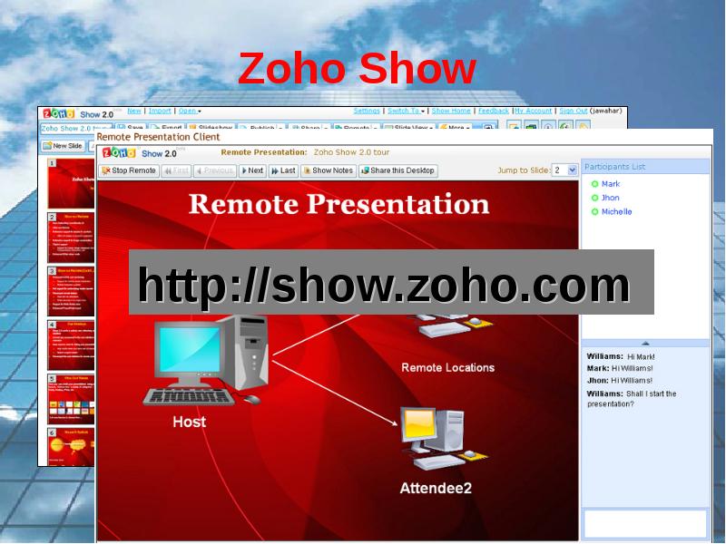 Zoho show