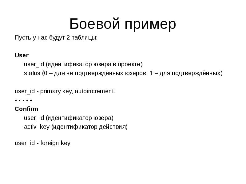 Статус 0. Пользовательский пусть пример.