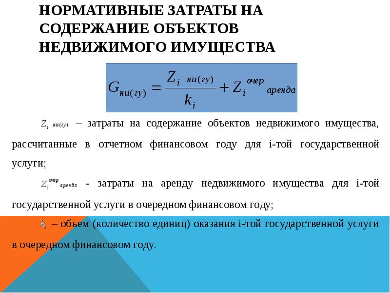 Требования к определению нормативных затрат