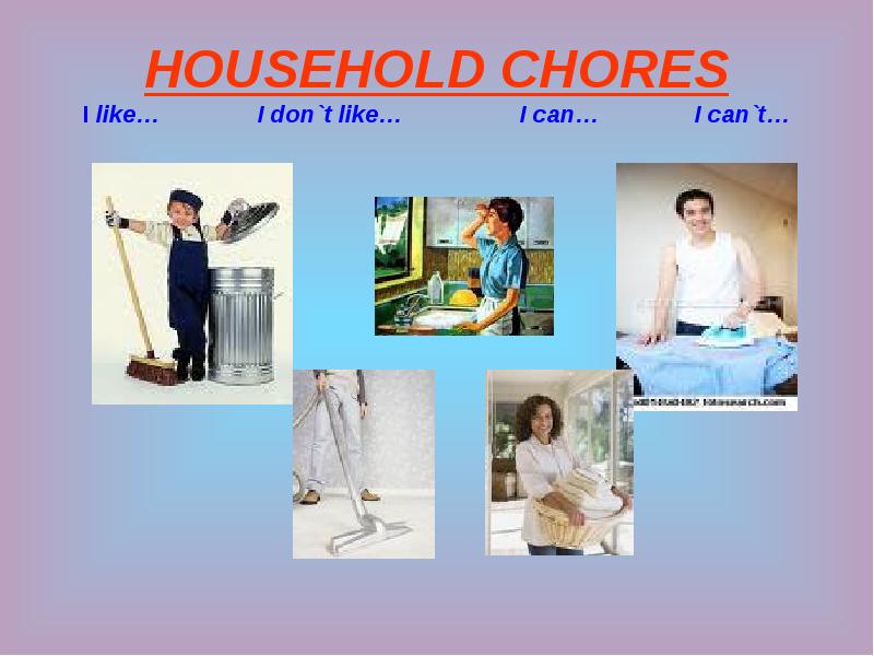 Household chores картинки