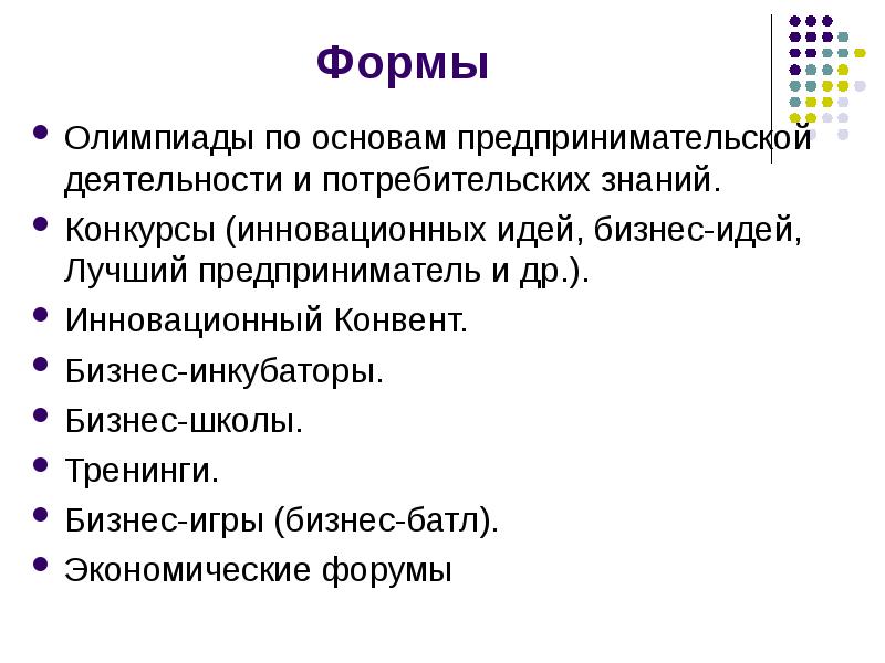 Молодежное предпринимательство презентация