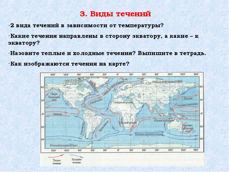 Какое из перечисленных океанических течений