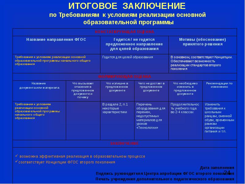 Проект специального федерального образовательного стандарта