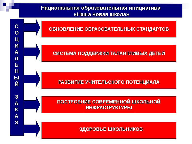 Инициатива образовательной организации. Национальная образовательная инициатива 