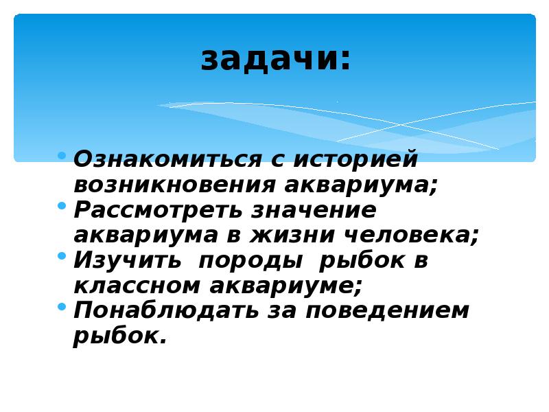 Значение аквариума для человека. Понятие значение аквариума.